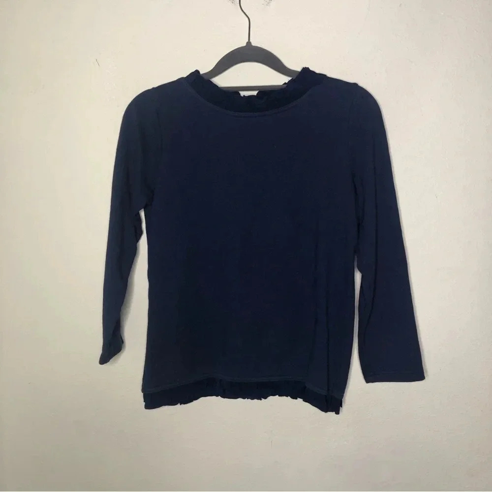 Girls Vineyard Vines Navy Long Sleeve Top Size Large